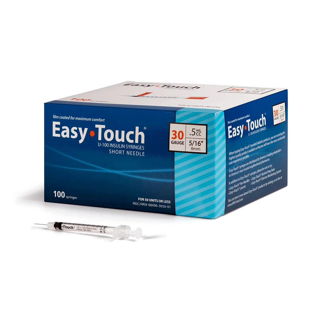 MHC - Easy Touch .5cc Insulin Syringe 30g x 5/16 (100/BX)